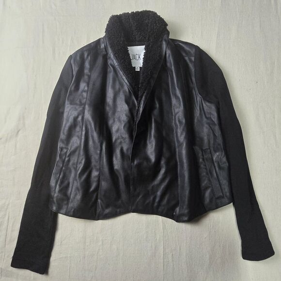 Jack Black Faux Leather Zip-Up Jacket | Women’s Size Small | Stylish Moto Jacket - Picture 1 of 15